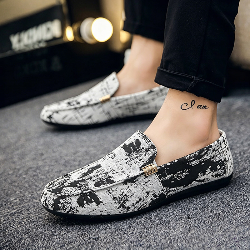 Mens Fashion Trainers - أحذية رجالية مسطحة، أحذية رياضية قماشية