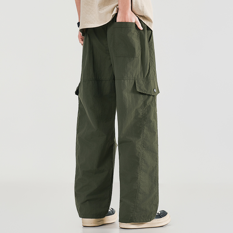 Cargo Jogger Pants - بنطلون رجالي واسع الساق للعمل في