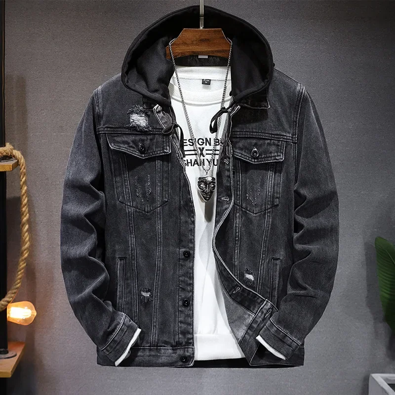 Men'S Fashion Grey Jeans - البوب ربيع الخريف موضة جديدة الرجال