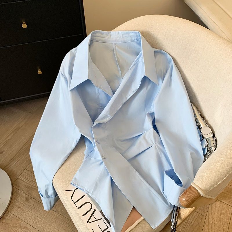 Polo Shirt Slim - قميص بولو نسائي بأكمام طويلة وتصميم
