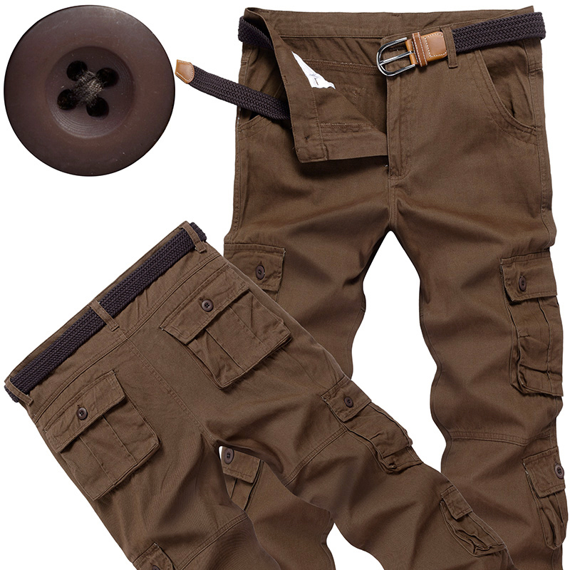 Cargo Jogger Pants - بنطلون رجالي تكتيكي كارجو من القطن،