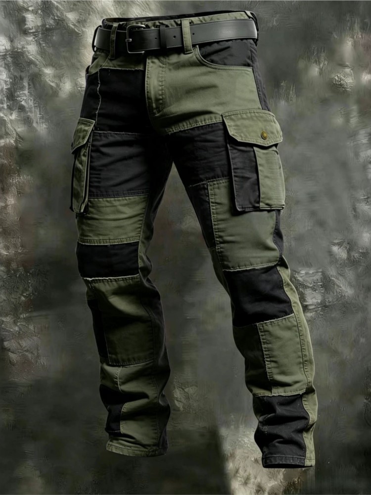 بنطلون كارجو رجالي قطني كاكي،  - مراجعة Cargo Jogger Pants وسعره