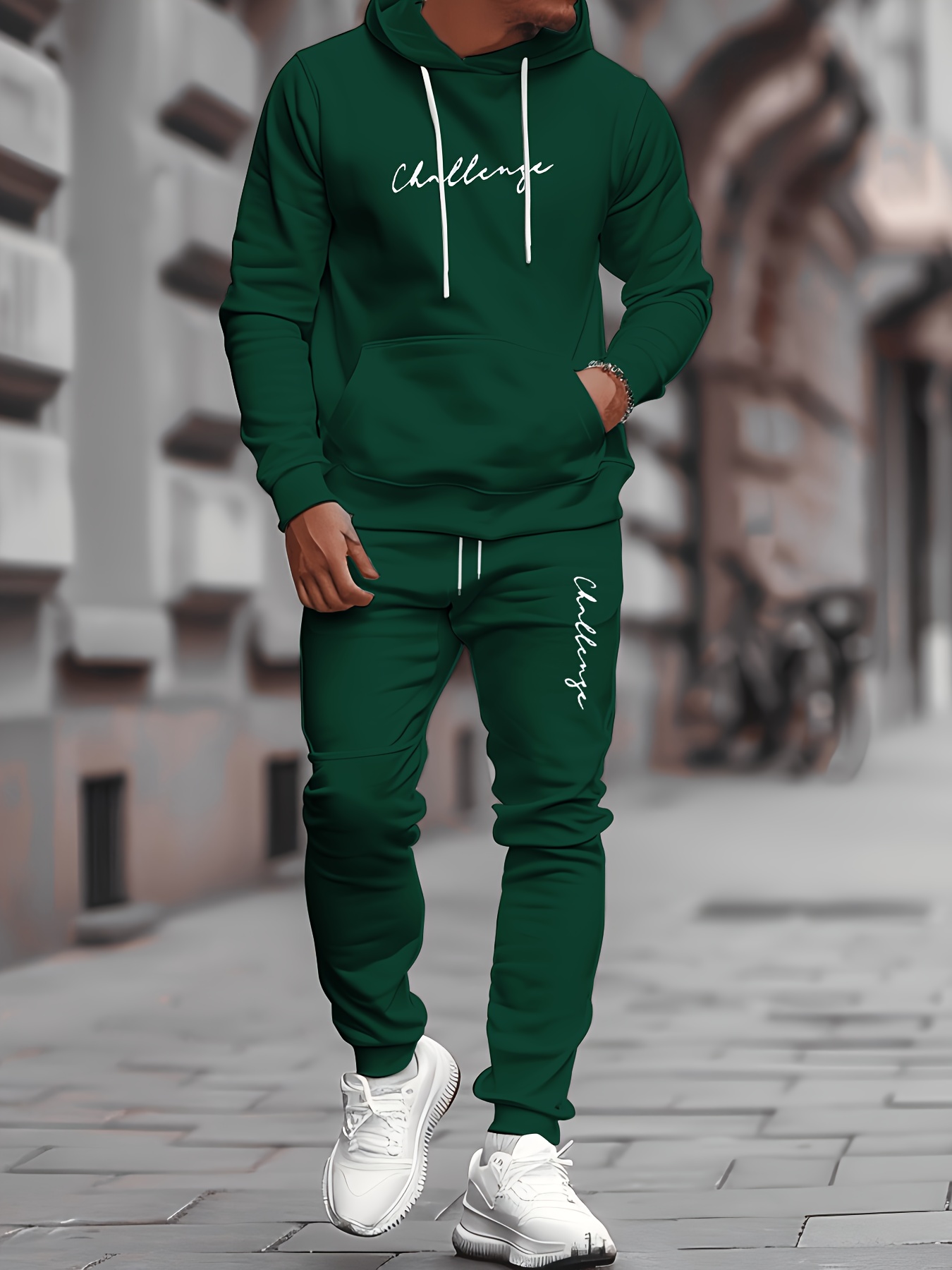 طقم سويت شيرت رجالي أنيق بغطاء - مراجعة Mens Fashion Streetwear وسعره