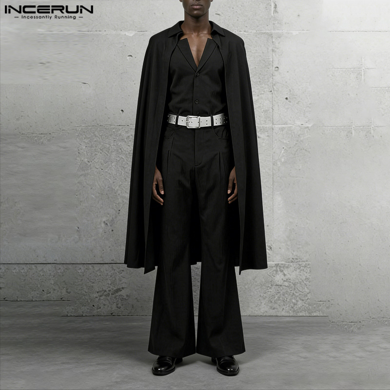 طقم رجالي من INCERUN بلون موحد - مراجعة Mens Fashion Streetwear وسعره