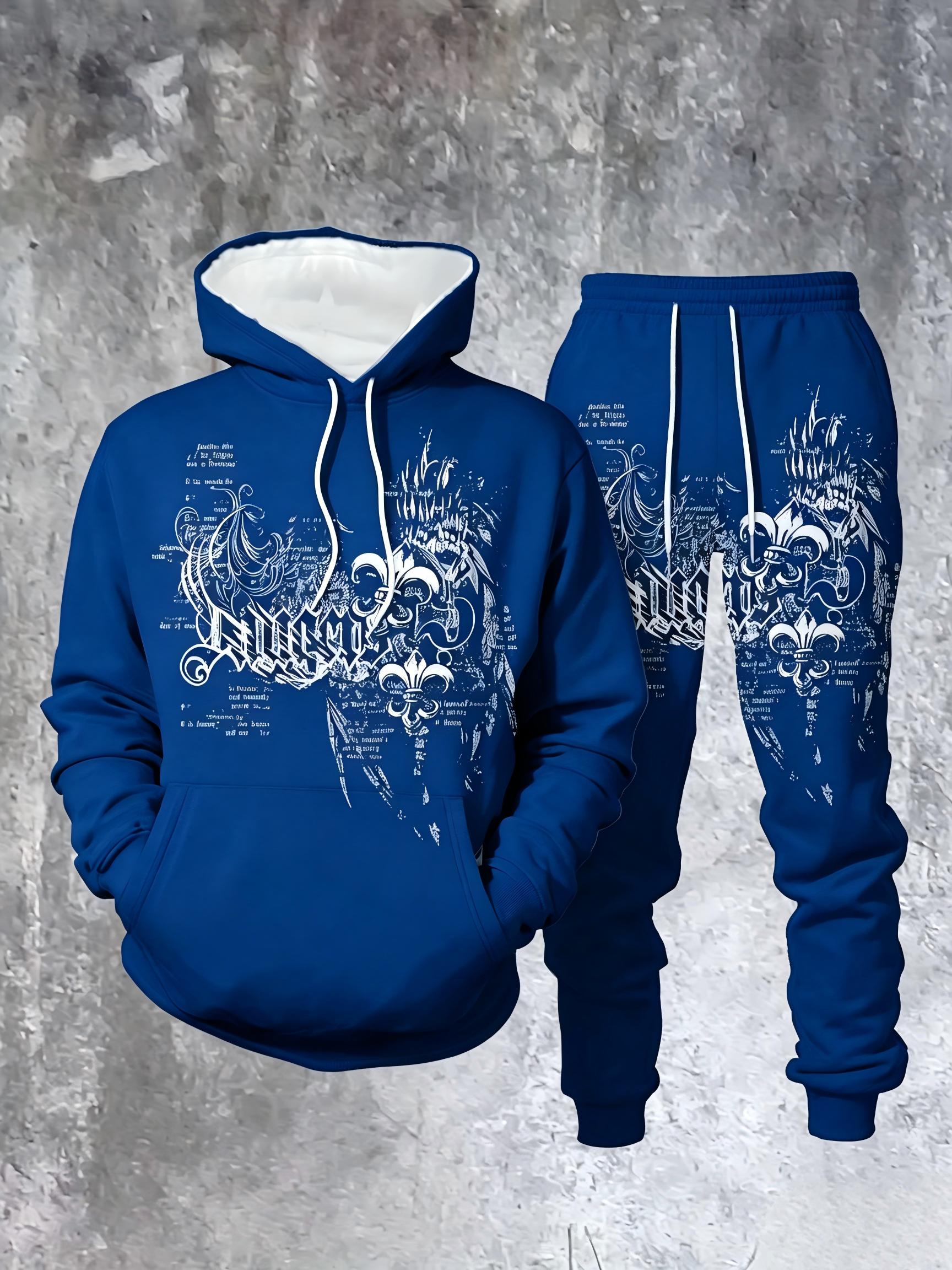 طقم سويت شيرت بقلنسوة وبنطلون  - مراجعة Mens Fashion Streetwear وسعره