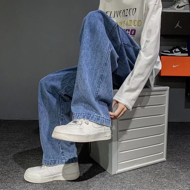 جديد الكورية أزياء الرجال الجي - مراجعة Men'S Fashion Grey Jeans وسعره
