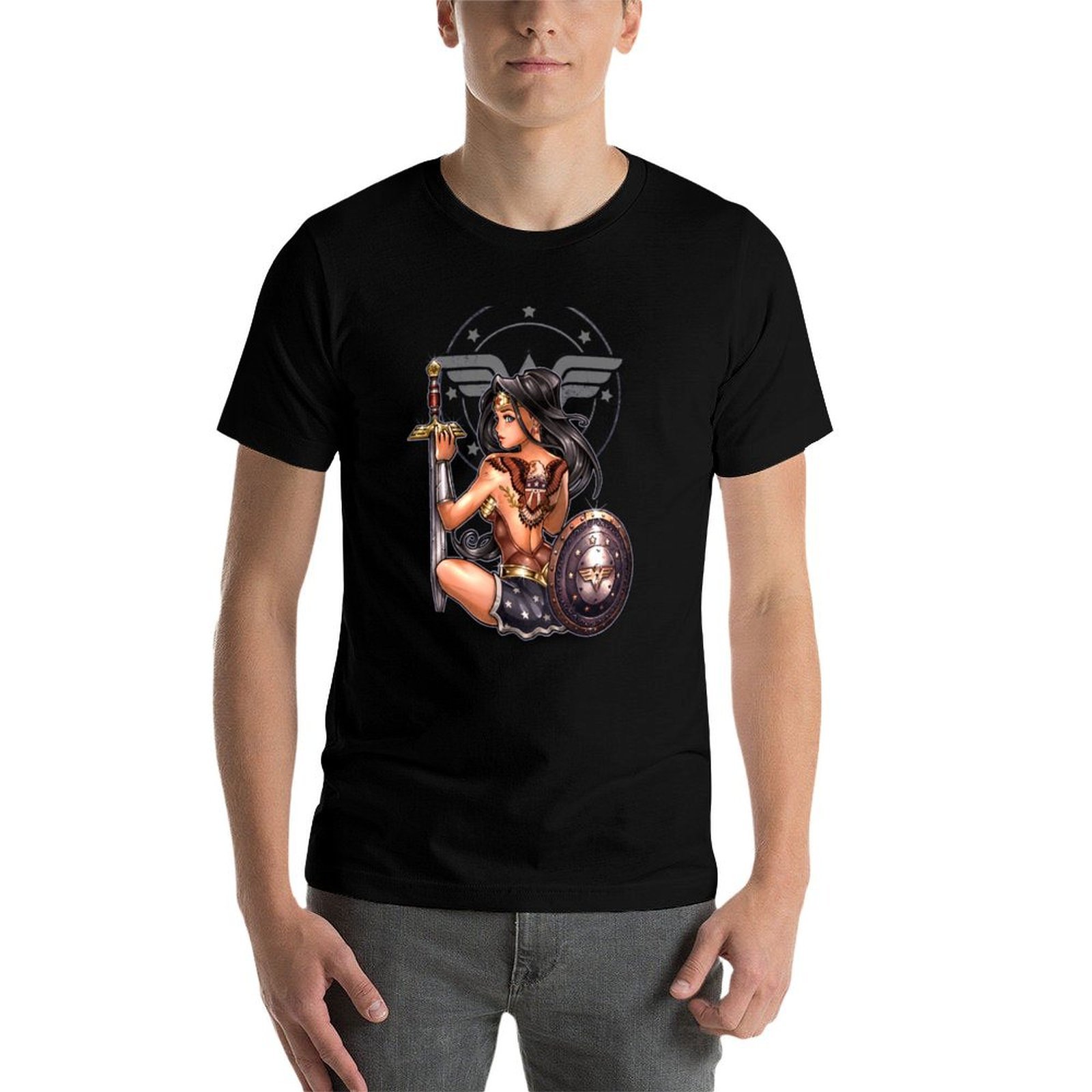 تي شيرت AMAZON pinup بتصميم عص - مراجعة Amazon Men'S Fashion وسعره