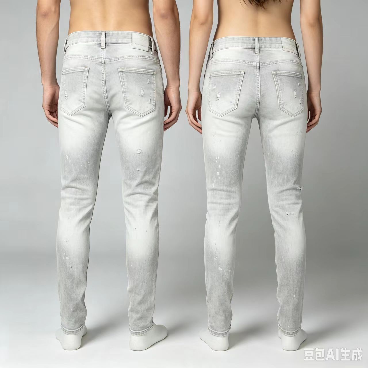 جينز رجالي جديد بتصميم Y2K عصر - مراجعة Men'S Fashion Grey Jeans وسعره