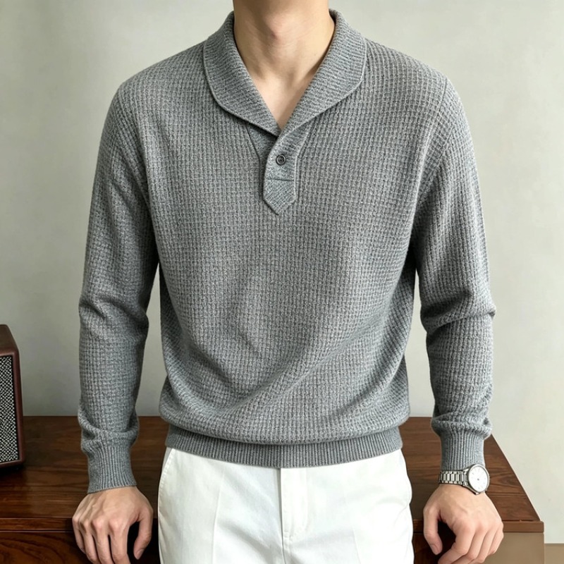 قميص بولو رجالي جديد بأكمام طو - مراجعة Polo Shirt Slim وسعره