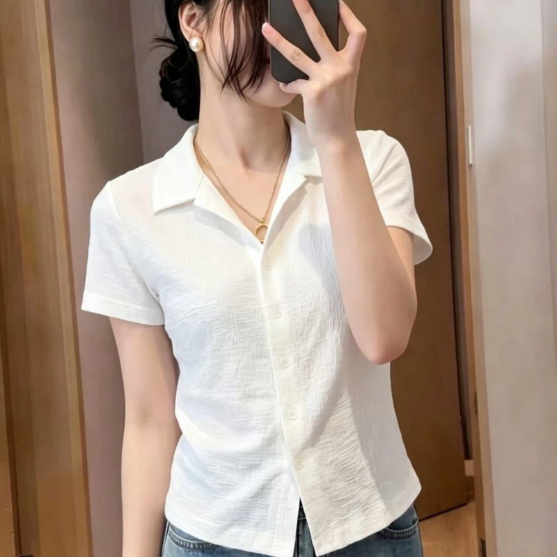 قميص نسائي أنيق بأكمام قصيرة و - مراجعة Polo Shirt Slim وسعره