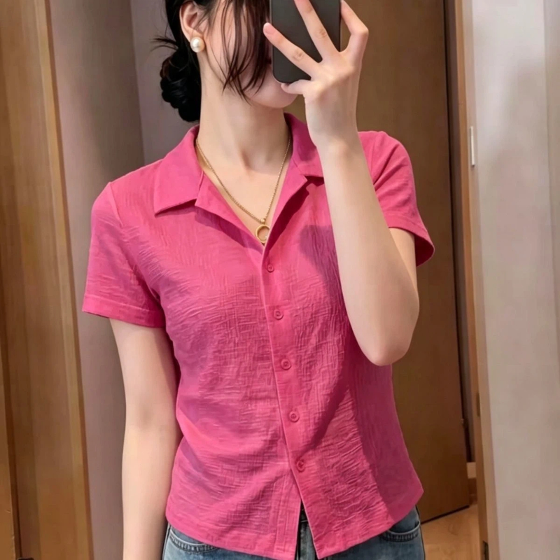 قميص نسائي أنيق بأكمام قصيرة و - مراجعة Polo Shirt Slim وسعره