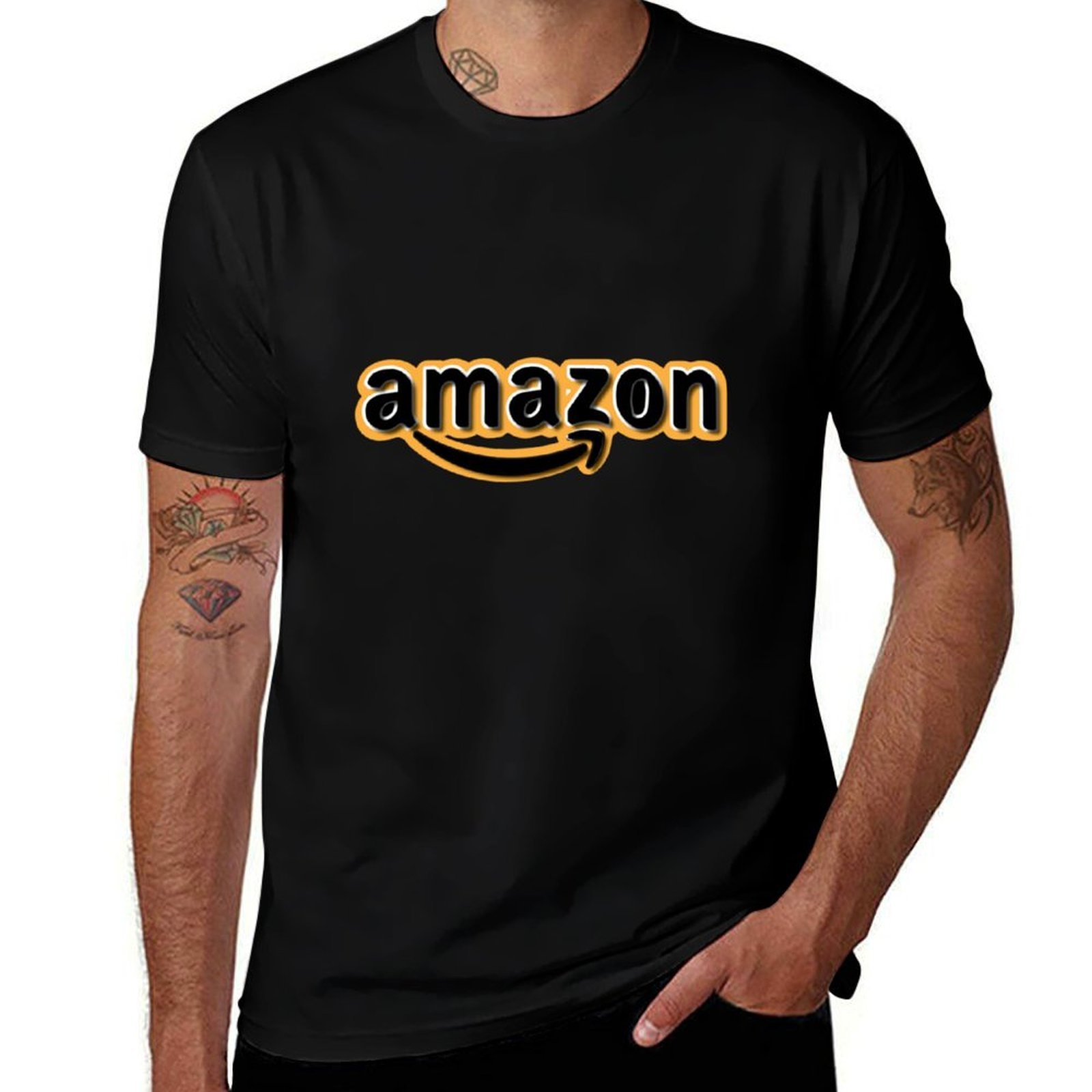 تي شيرت بتصميم شعار أمازون، أز - مراجعة Amazon Men'S Fashion وسعره