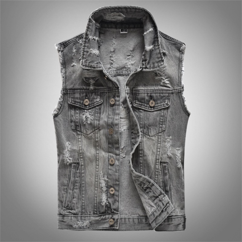 سترات رجالية جديدة من الدنيم ا - مراجعة Men'S Fashion Grey Jeans وسعره