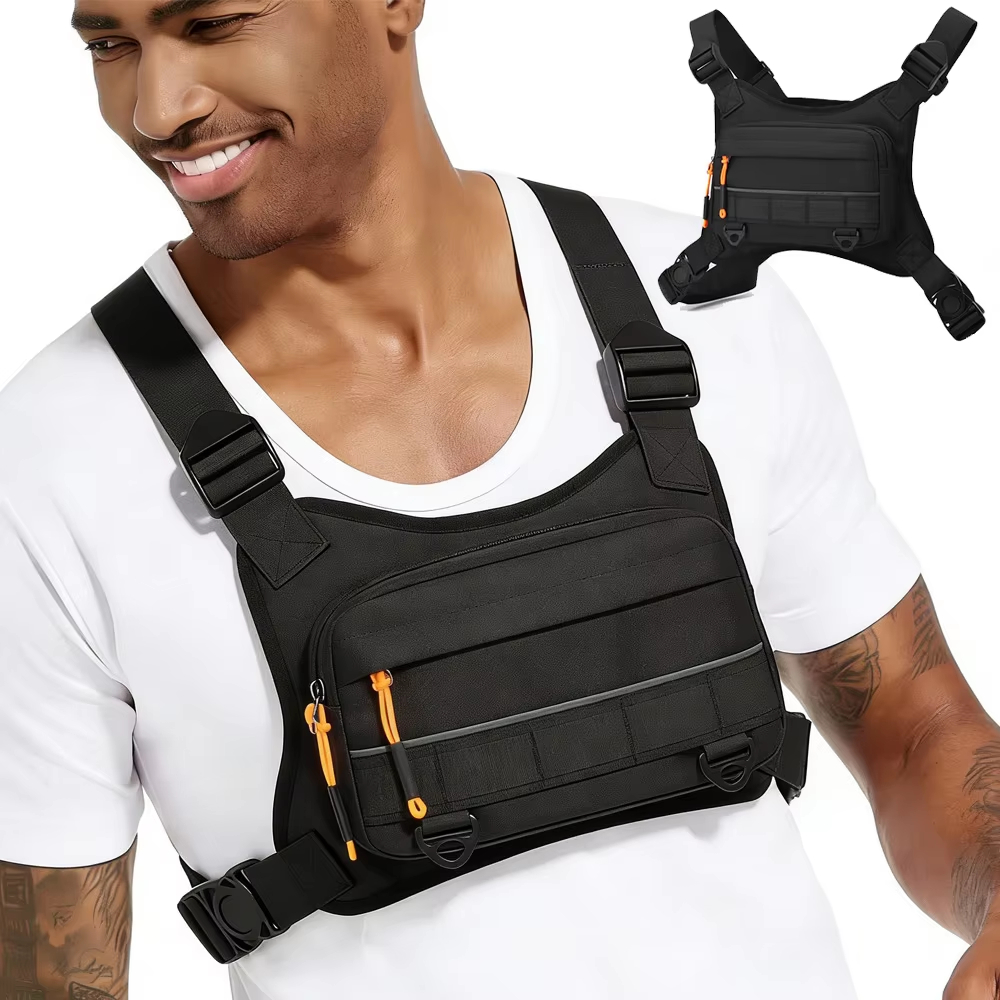 حقيبة صدرية أمامية للدراجات، ح - مراجعة Tactical Vest Men وسعره